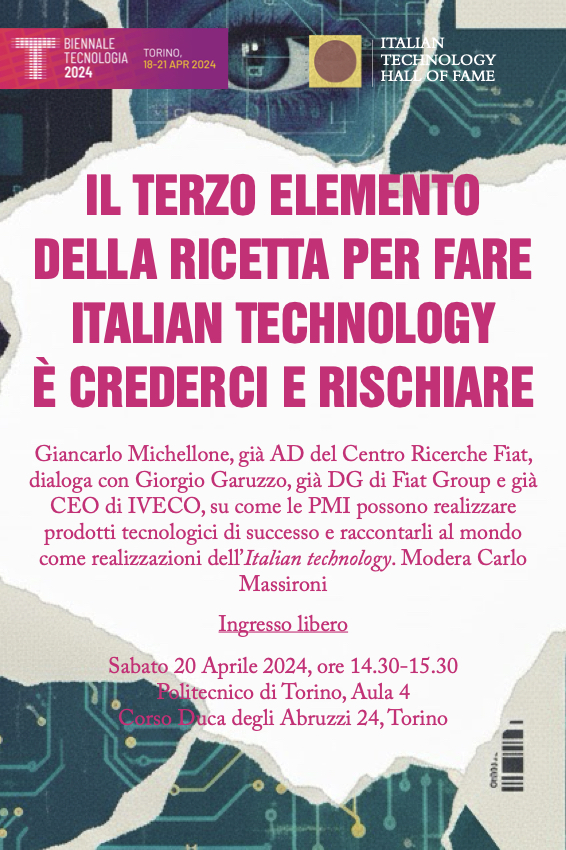 Il terzo elemento della ricetta per fare Italian technology è crederci e rischiare