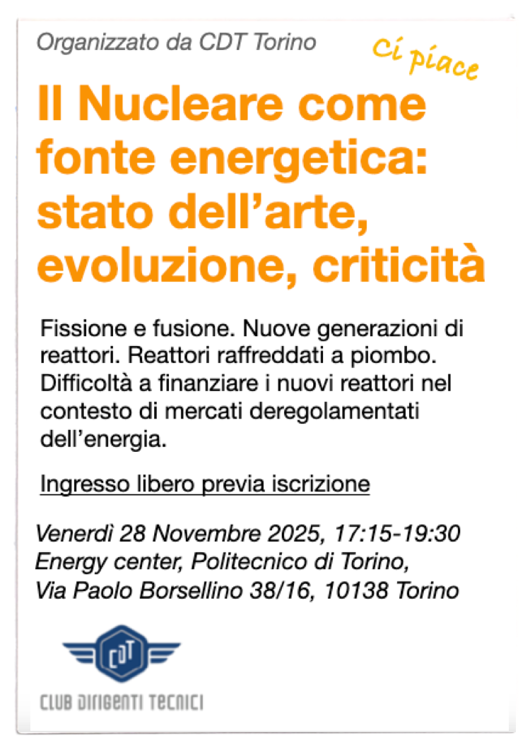 Il Nucleare come fonte energetica: stato dell'arte, evoluzione, criticità