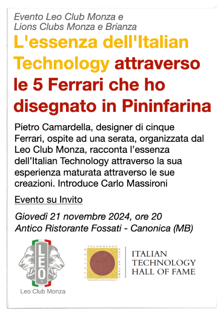 L'essenza dell'Italian technology attraverso le 5 Ferrari che ho disegnato in Pininfarina